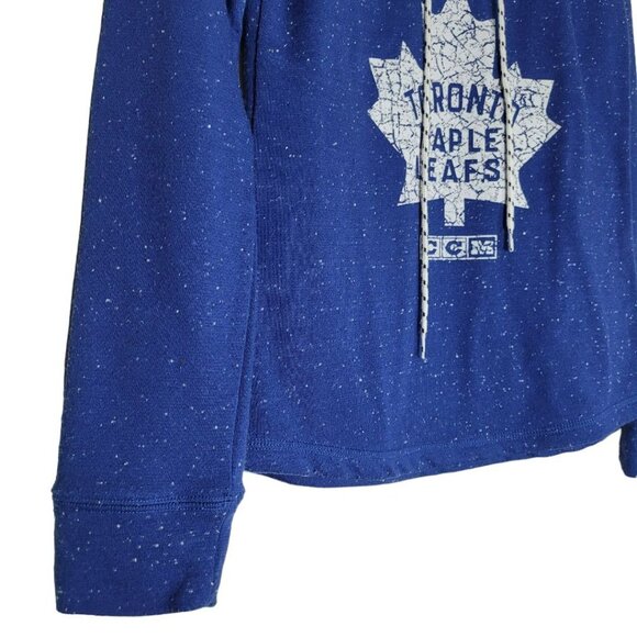 CCM NHL Toronto Maple Leafs Hockey Sweatshirt Lightweight Soft Blue Womens Small - Picture 5 of 9